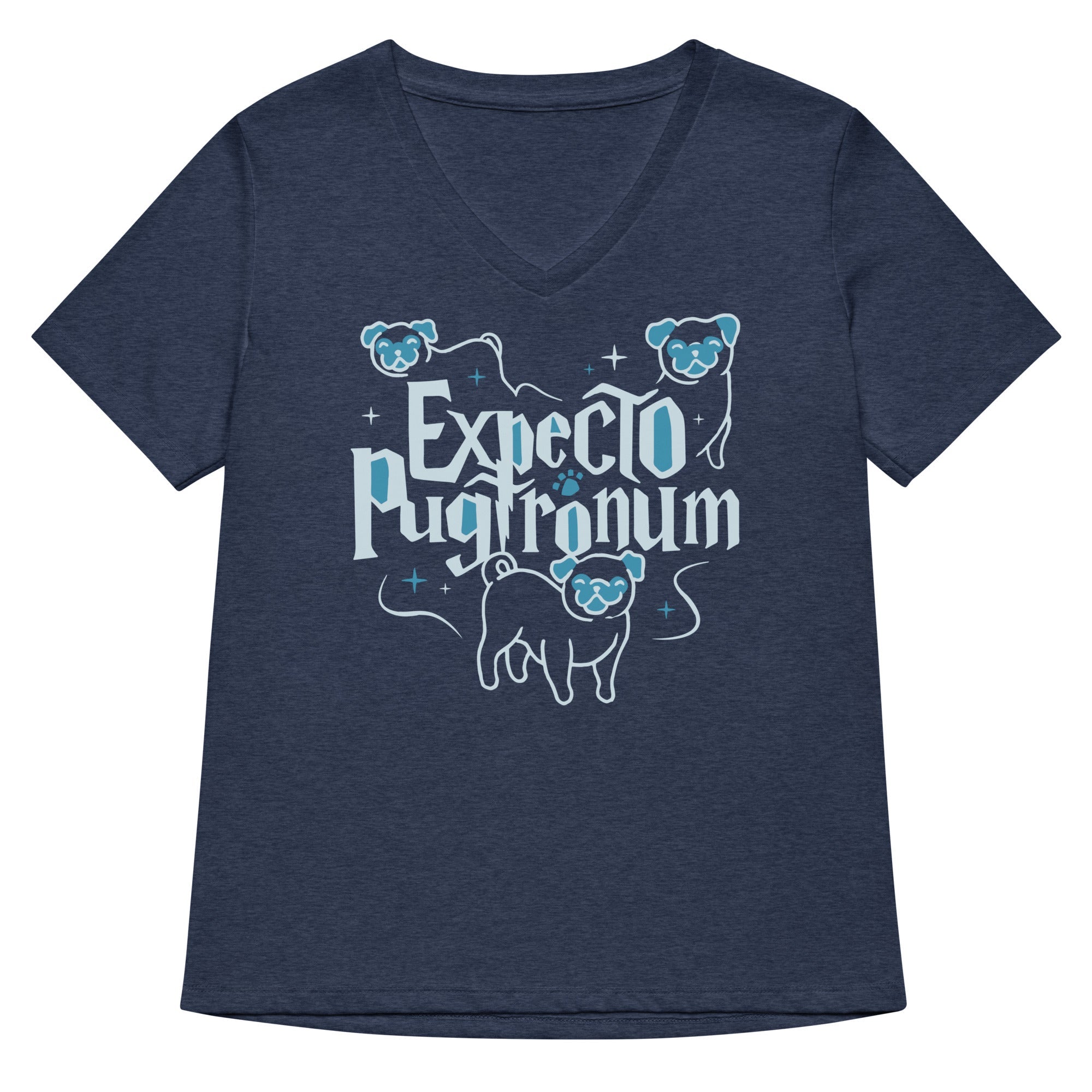 Expecto Pugtronum Women's V-Neck Tee