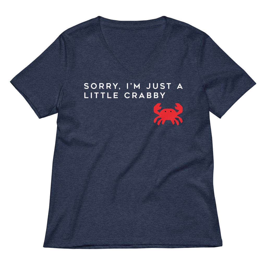 Sorry, I'm Just A Little Crabby Women's V-Neck Tee