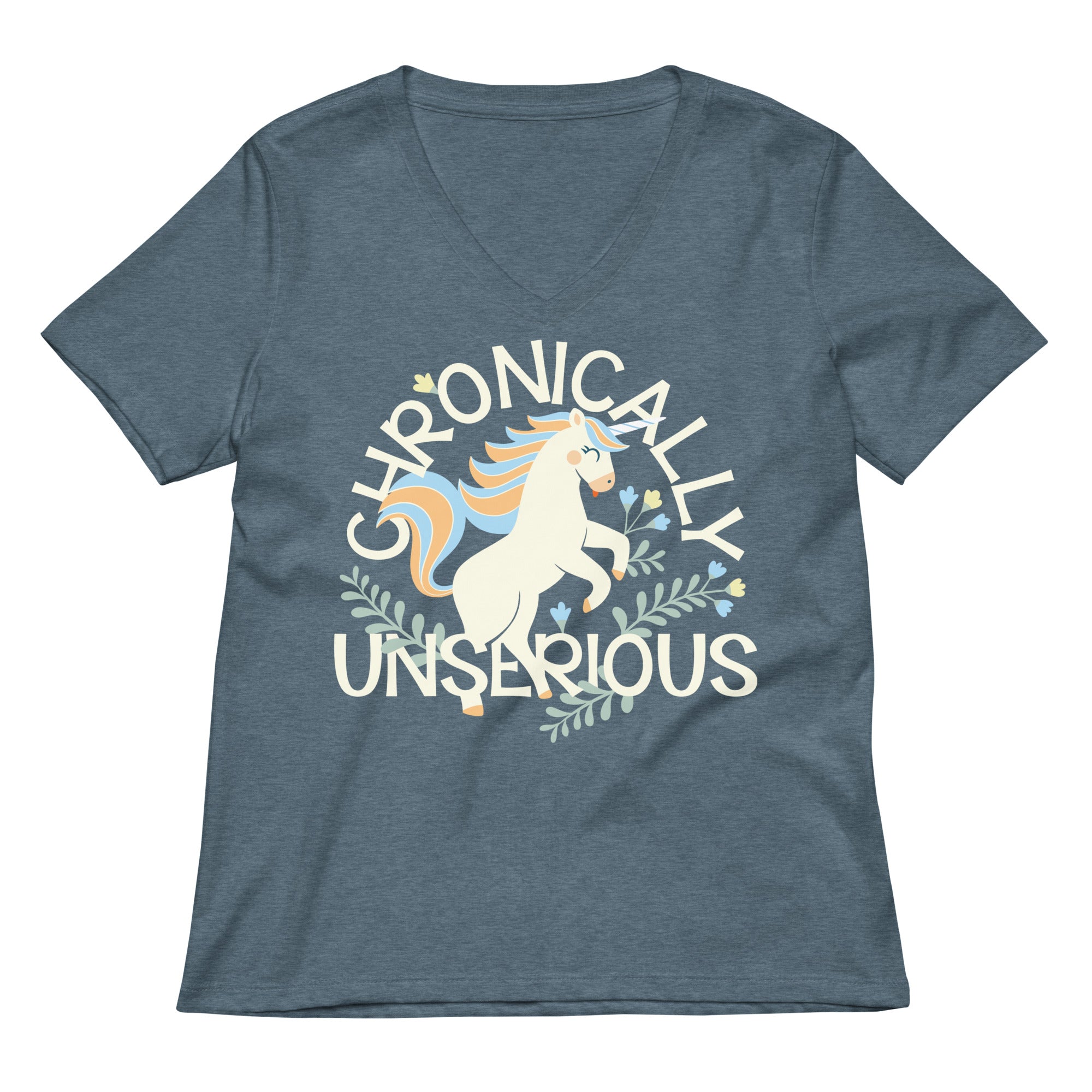 Chronically Unserious Women's V-Neck Tee