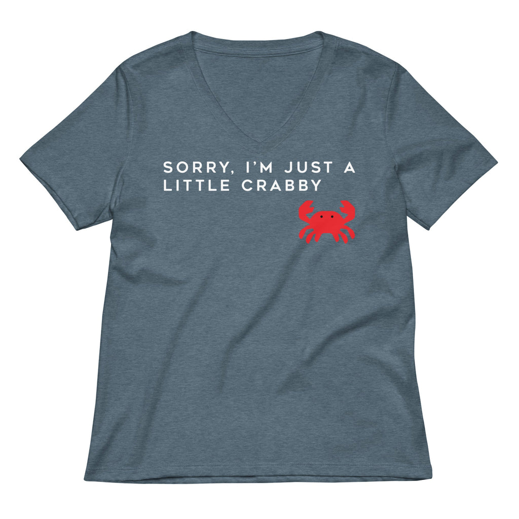 Sorry, I'm Just A Little Crabby Women's V-Neck Tee