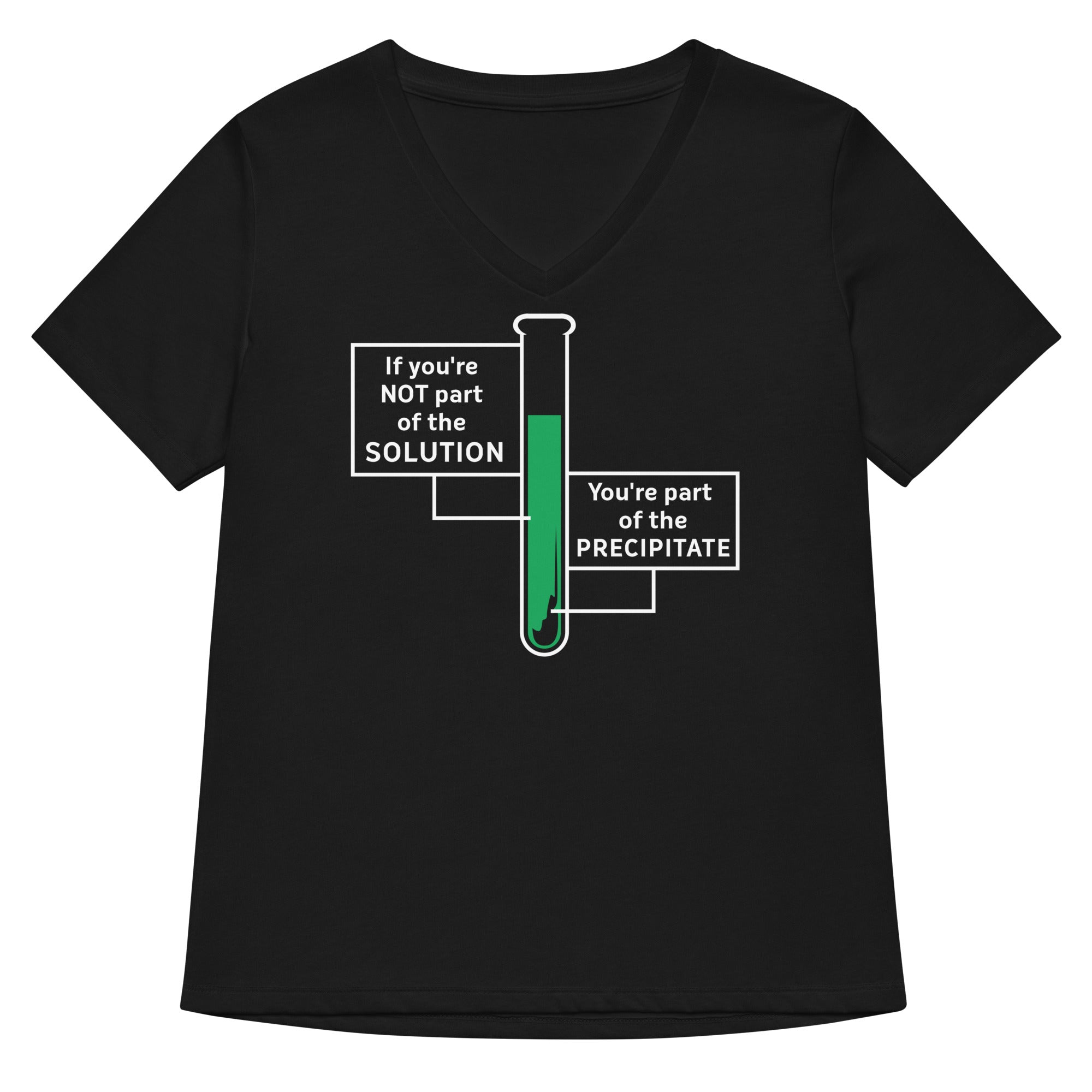 If You're Not Part Of The Solution Women's V-Neck Tee