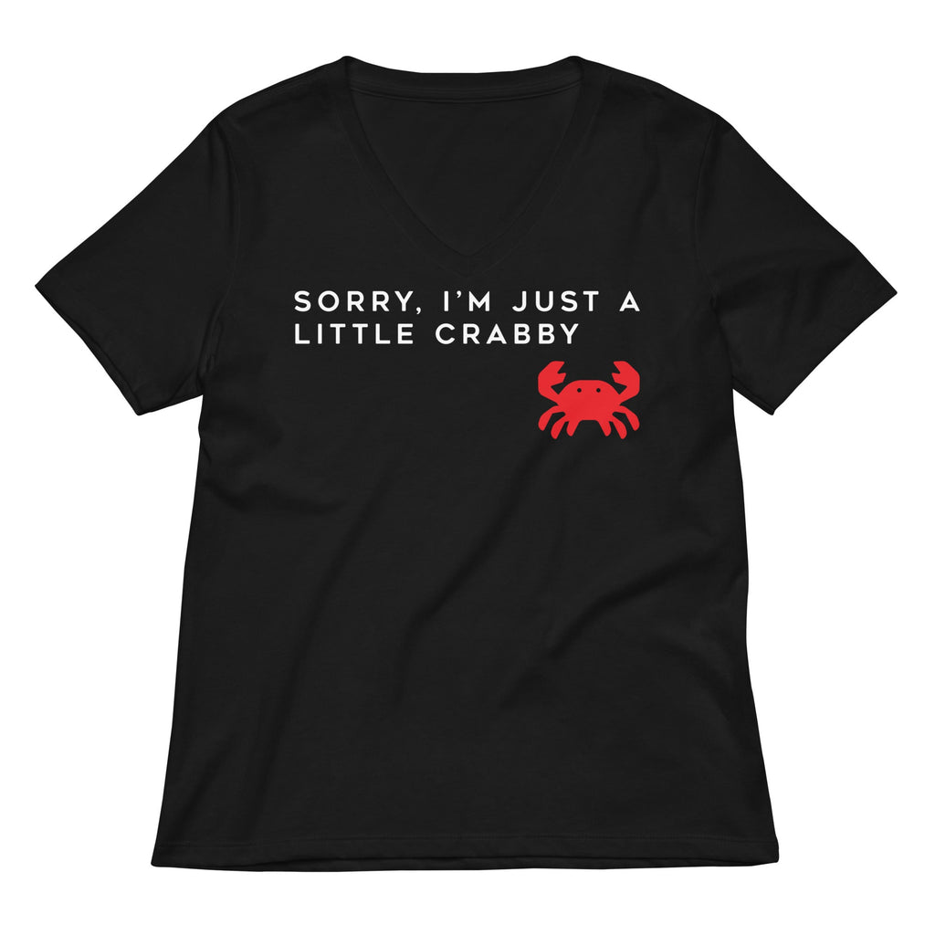 Sorry, I'm Just A Little Crabby Women's V-Neck Tee